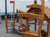 Flughafen Calden Kinderspielplatz in Holz