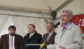 Podium bei der Einweihung