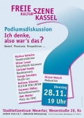Einladung zu Podiumsdiskussion Freie Szene Kassel